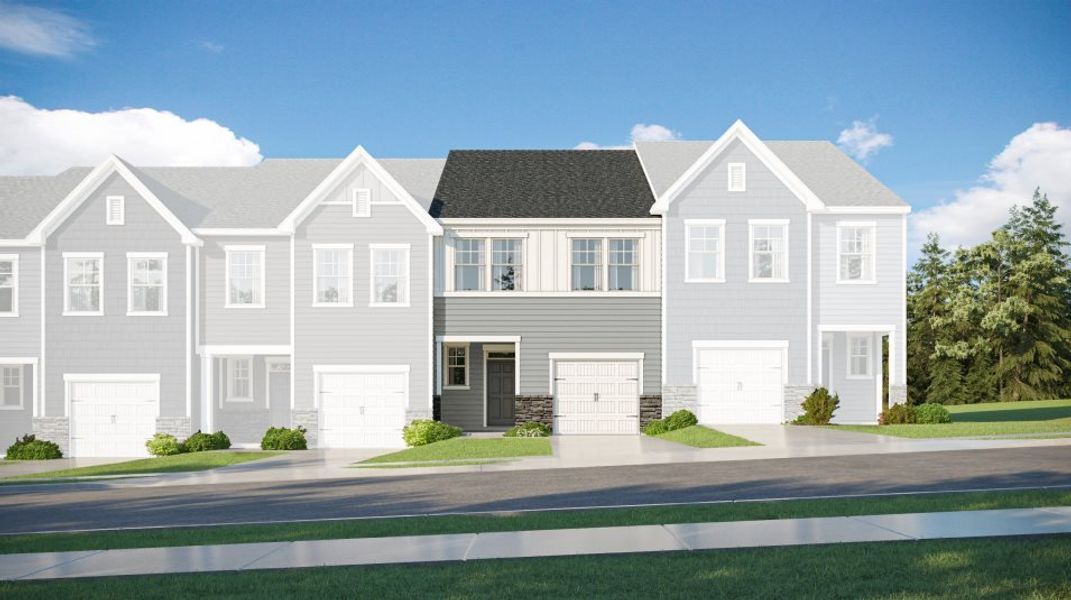 New construction Townhouse house 163 Aster Bloom Ln, Raleigh, NC 27610 Carson II- photo