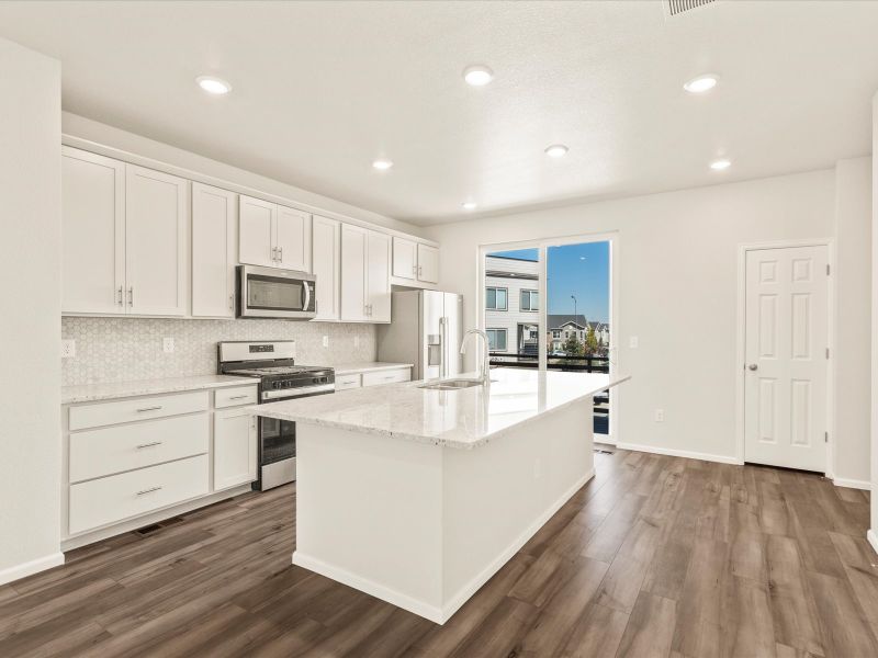 The Cameron floorplan interior image taken at a Meritage Homes community in Broomfield, CO.