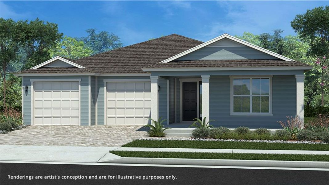 New construction Single-Family house Begonia, 7947 Southwest 80th Street, Ocala, FL 34476 - photo
