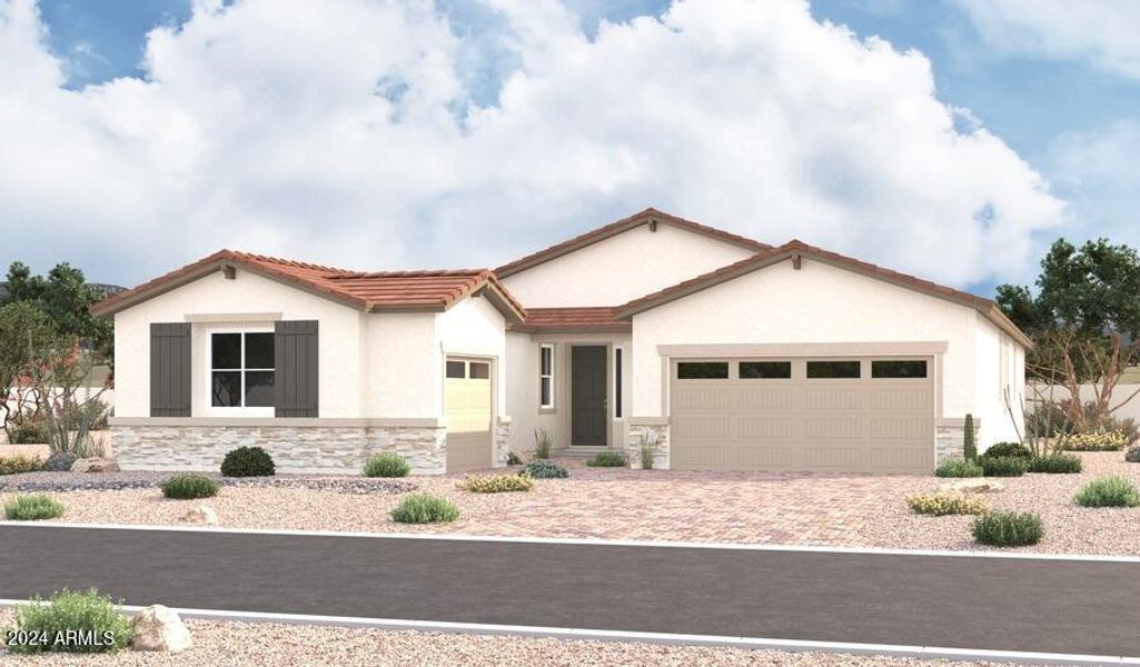 New construction Single-Family house 4808 W Stargazer Place, Laveen, AZ 85339 Pomona- photo