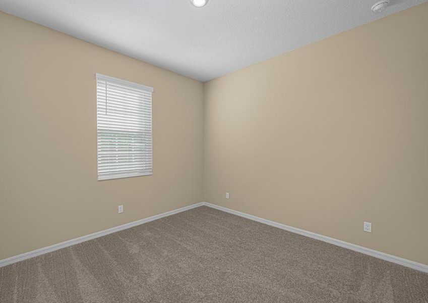 The spare bedrooms are spacious with plenty of natural light