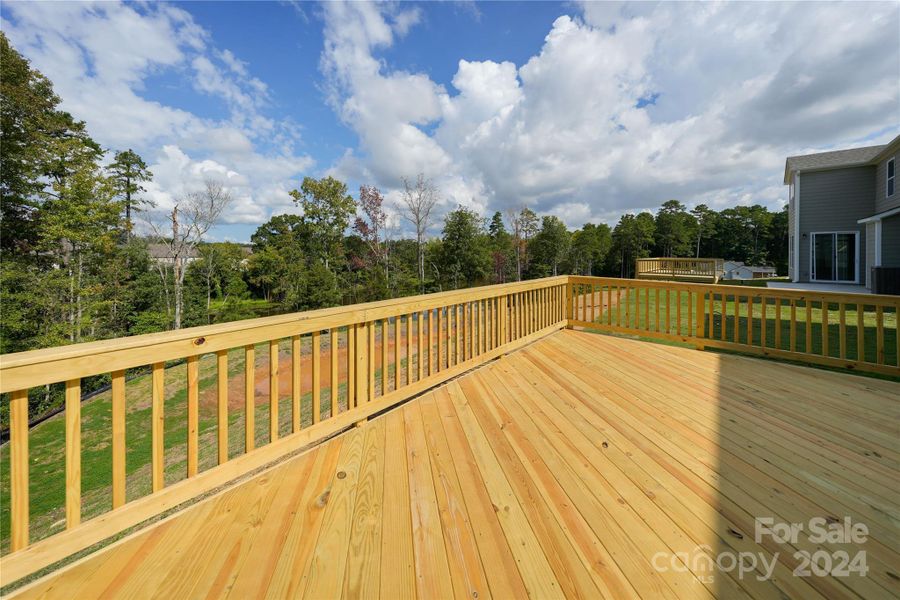 20x12 Deck is perfect for relaxing in the evenings.  Beautiful water view.