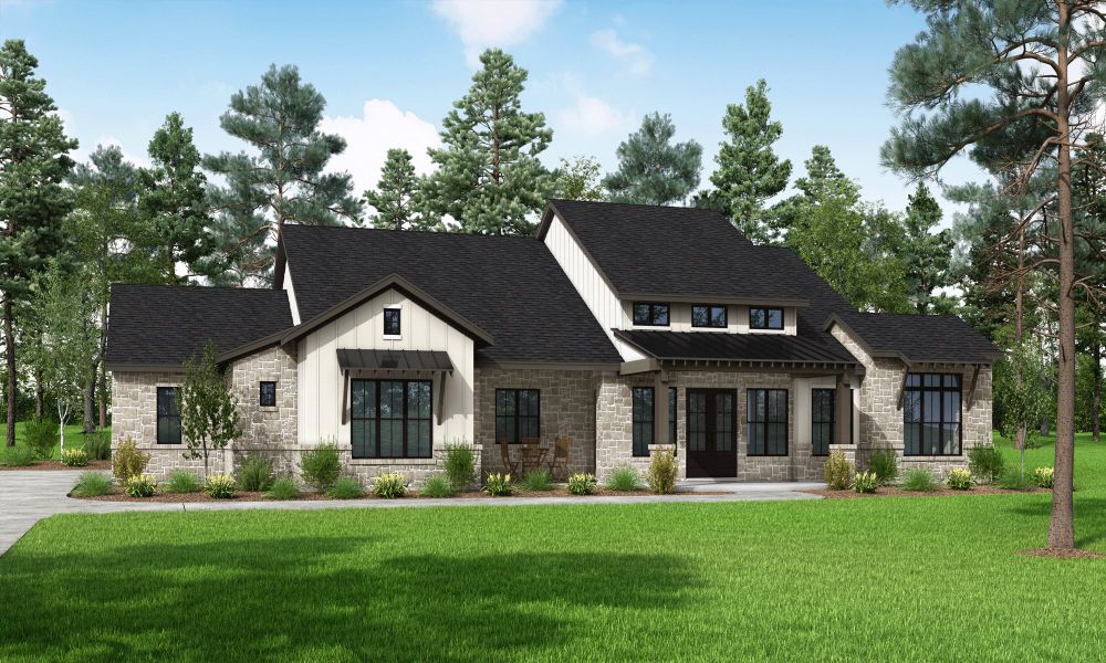 New construction Single-Family house Midland, 7580 Jackson Road, Montgomery, TX 77316 - photo