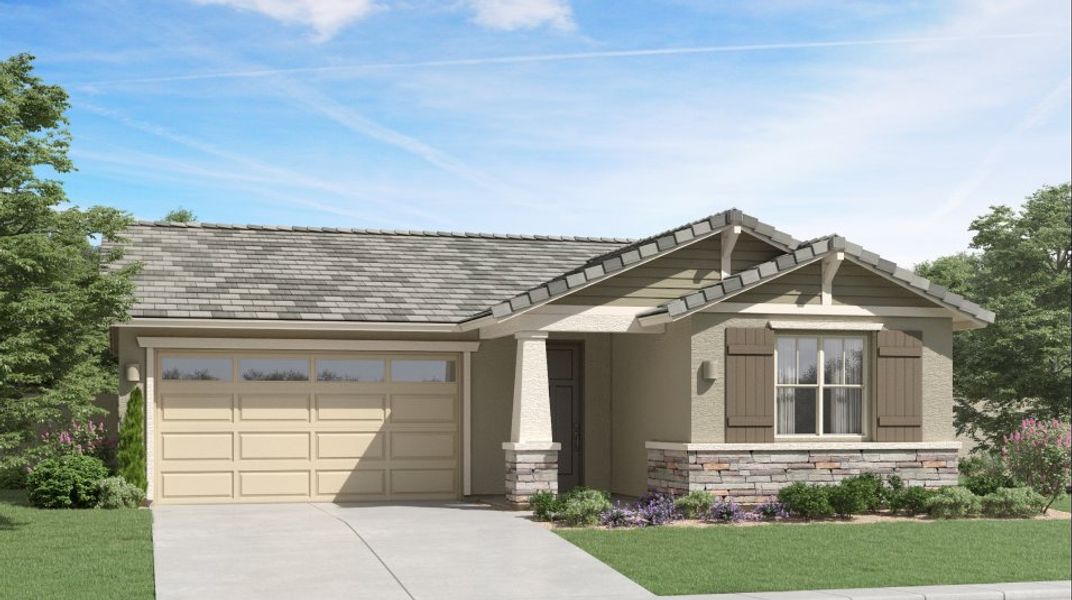 New construction Single-Family house 4324 E Samkay Ln, San Tan Valley, AZ 85143 Sage Plan 4022- photo
