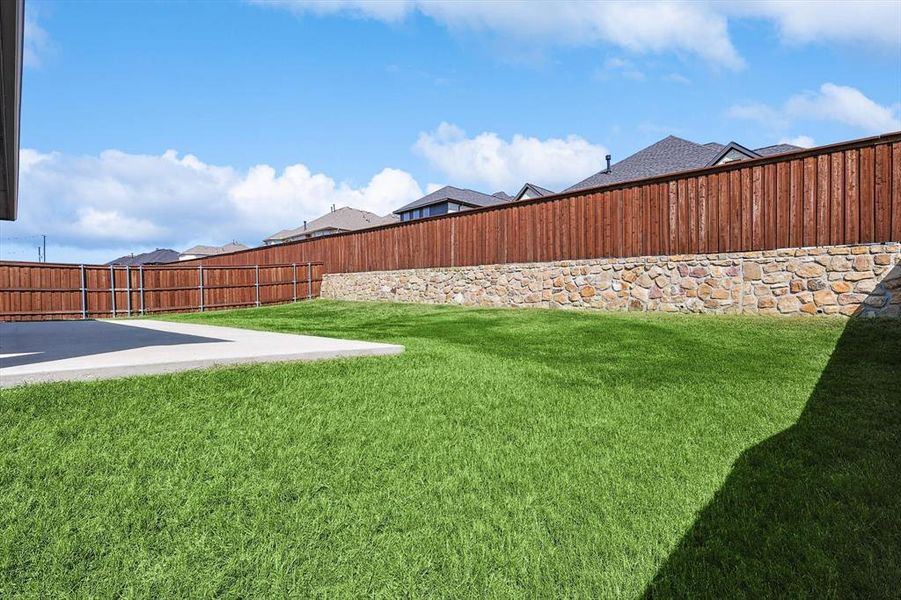 View of yard featuring a patio