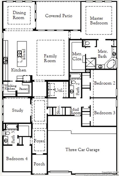 New construction Single-Family house 144 Maravillas, Boerne, TX 78006 Groveton (2718-CM-50)- photo