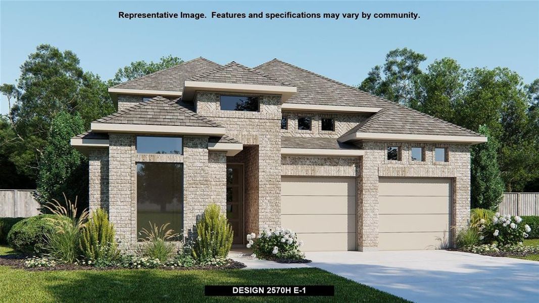 New construction Single-Family house Design 2570H, 309 Langhorne Bend, Liberty Hill, TX 78642 - photo