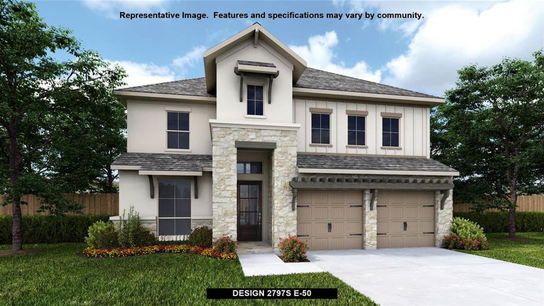 New construction Single-Family house Design 2797S, Ford Trail, New Braunfels, TX 78130 - photo