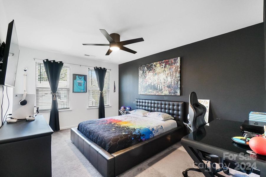 Another bedroom with lots of closet space and great natural light.