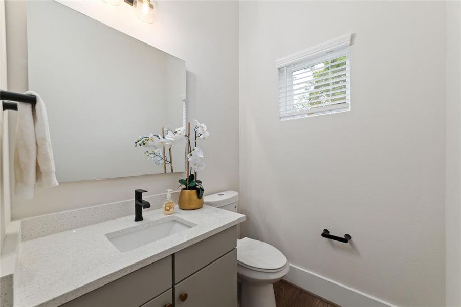 Half Bath Located On The Second Floor Is Convenient For All Your Guests