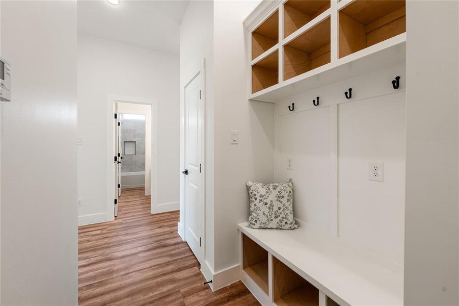 Mud Room Area close to the front door area.