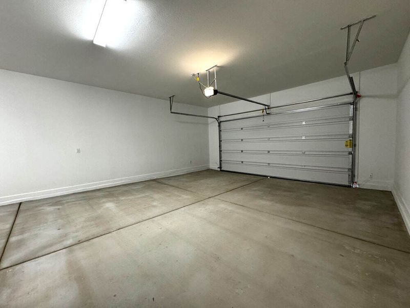 2 car garage with storage