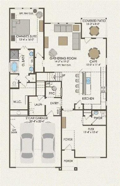 Pulte Homes, Caldwell floor plan