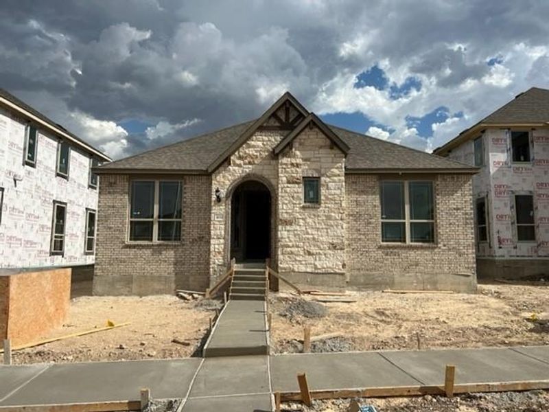 New construction Single-Family house 1032 Oak Chase Way, Leander, TX 78641 Manor Series - Charleston- photo