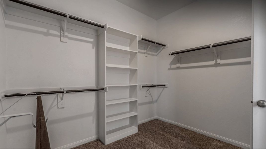 Primary Closet from a Spec home in Houston community.