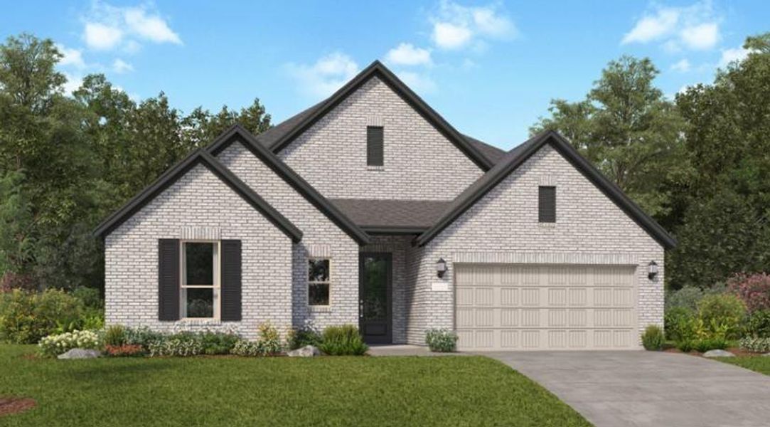 New construction Single-Family house 517 Sculpture Falls, New Caney, TX 77357 Glenbrook II- photo