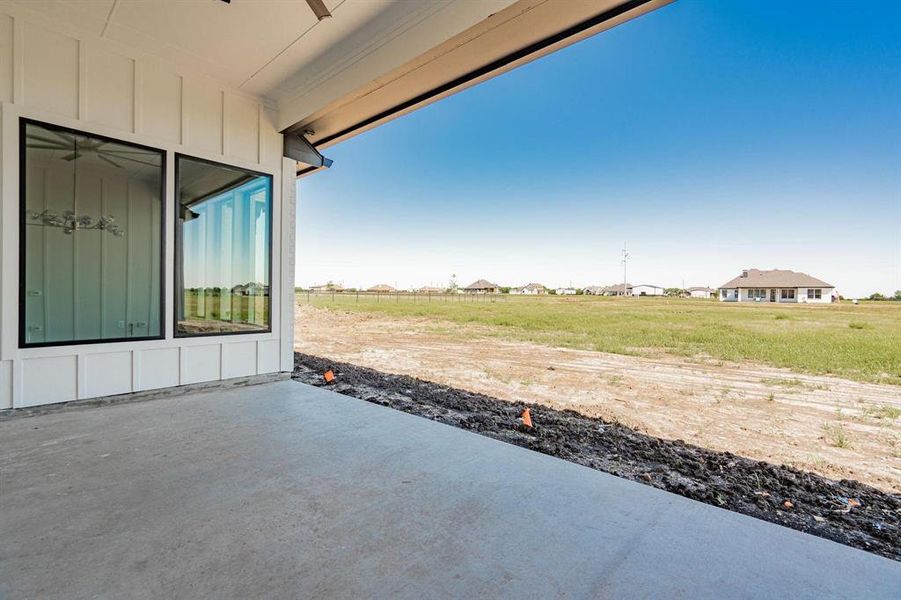 Example of builders View of patio