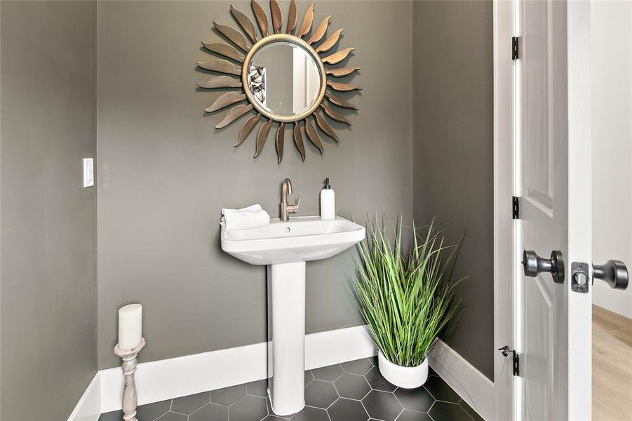 Powder room for your guests.