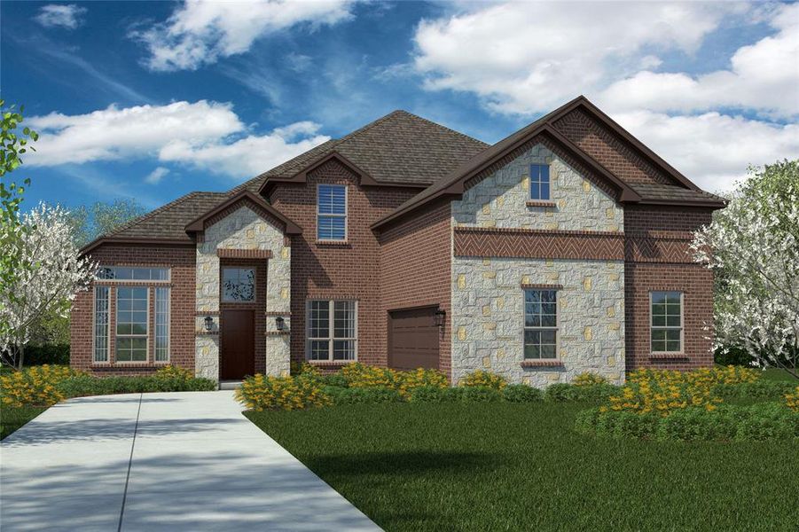 New construction Single-Family house 6026 Kansas Trl, Midlothian, TX 76065 Valley Spring J- photo