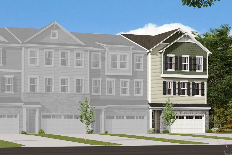 New construction Townhouse house 229 Marron Drive, Indian Trail, NC 28079 Chestnut End- photo
