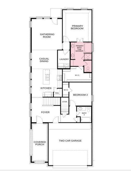 Structural options added include: media room, mud-set shower in place of tub at bath 2, and tub at primary bath.