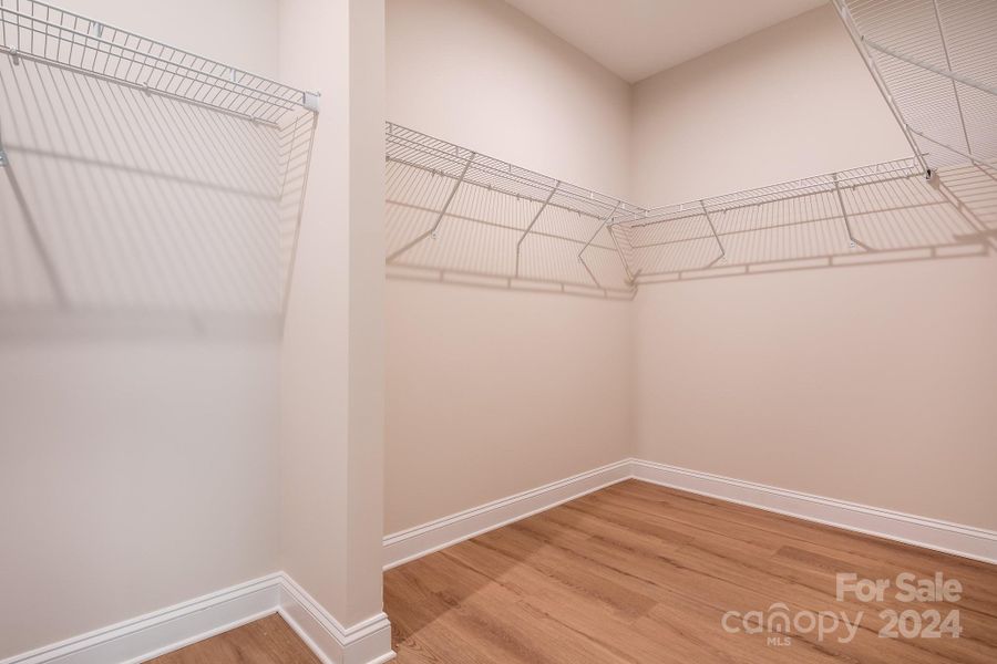 Large  Primary closet is conveniently located right off the Primary ensuite Bath.