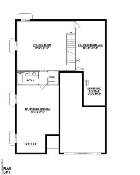 Plan C411 BASE BATH