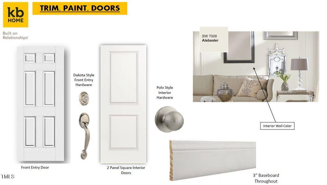 Doors and Trim Color Scheme
