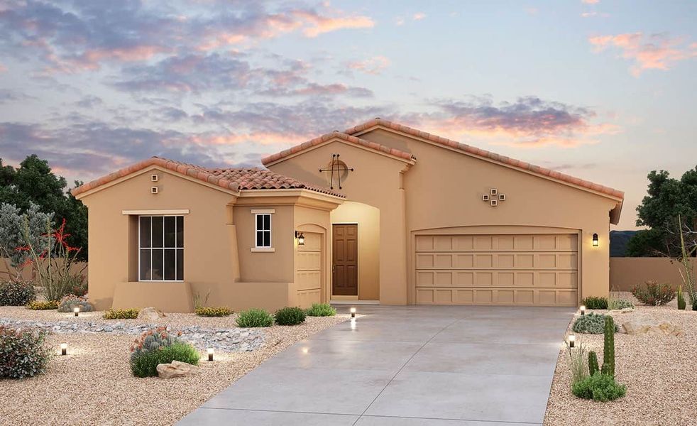 New construction Single-Family house Hacienda Series - Coral, 20028 W. El Nido Lane, Litchfield Park, AZ 85340 - photo