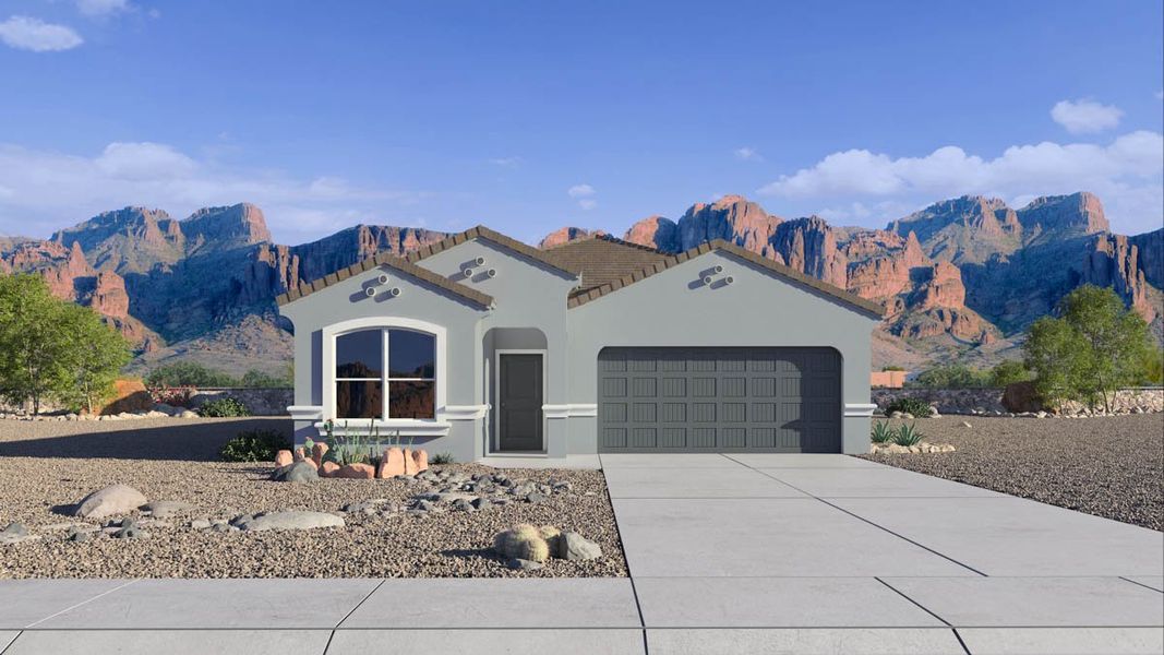 New construction Single-Family house 18610 W Bronco Trail, Wittmann, AZ 85361 Lark- photo