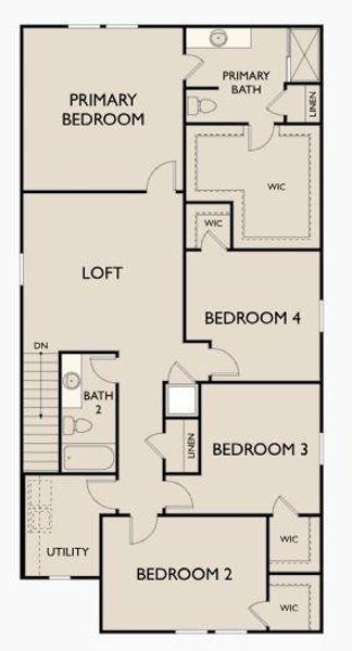 2nd Floorplan -Photo is a Rendering.  Please contact On-Site for any questions or information.