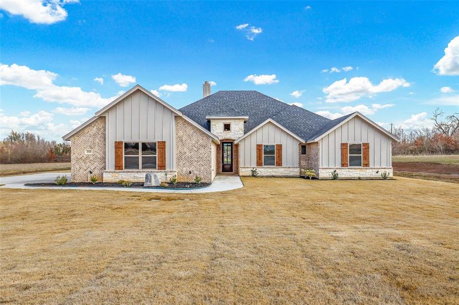 New construction Single-Family house 2020 Carrie Court, Peaster, TX 76088 Jasper- photo