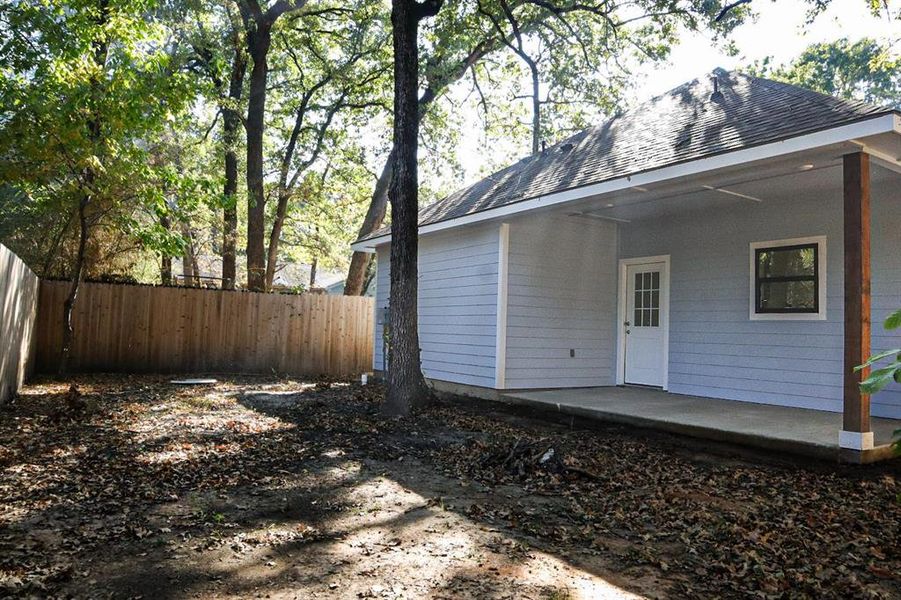 View of back of property