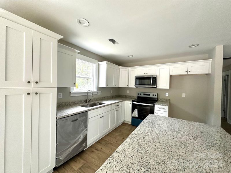 White soft close cabinetry