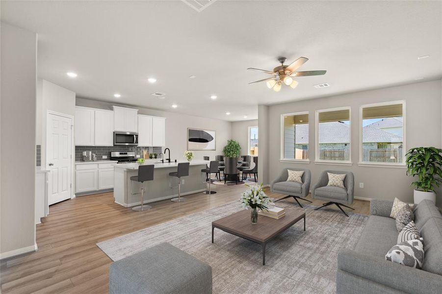 This home boasts a spacious open concept layout that combines the best of modern design and comfort for everyday living.