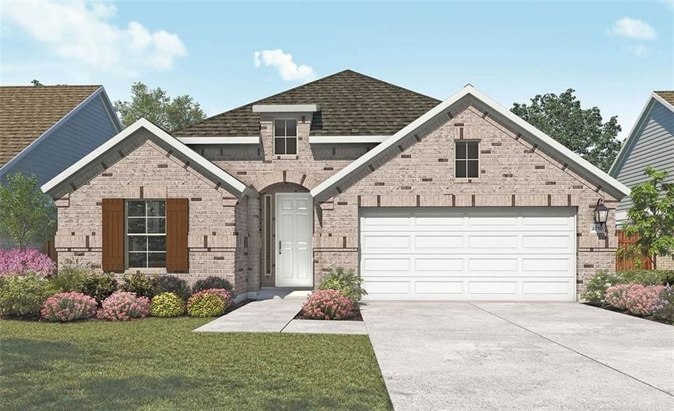 New construction Single-Family house 360 Jefferson Drive, Niederwald, TX 78640 Premier Series - Oleander- photo