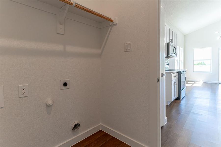 Utility room with entry to kitchen