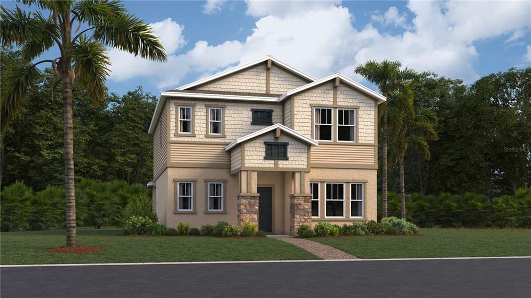 New construction Single-Family house 2054 Shaggy Fisher Drive, Apopka, FL 32712 Aurora- photo