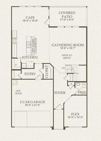Pulte Homes, Saddlebrook floor plan