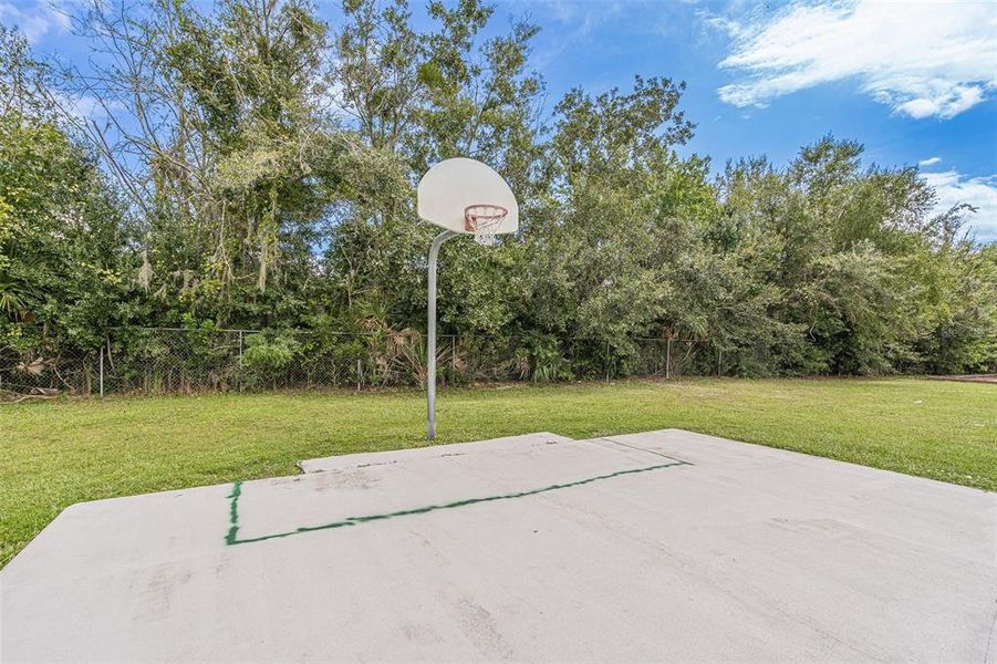 Neighborhood Basketball court