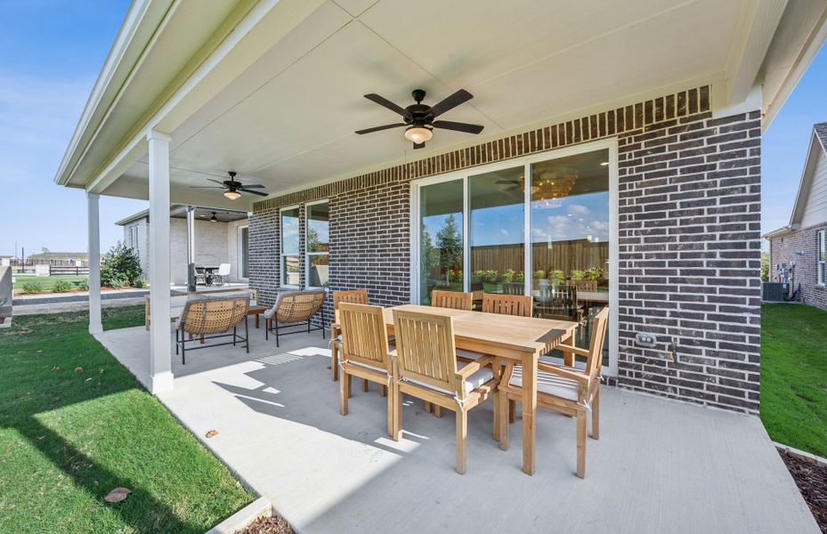 Covered back patio