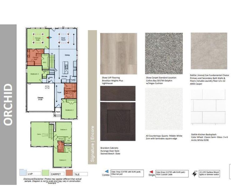 Design Selections. Home is under construction and selections are subject to change.