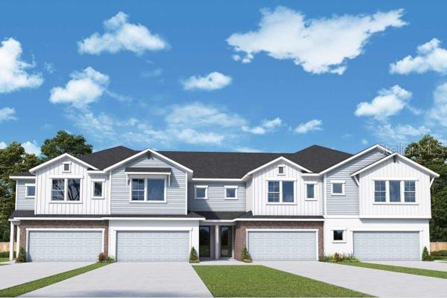 New construction Townhouse house 595 Astera Winds Lane, Lake Mary, FL 32746 The Magbee- photo