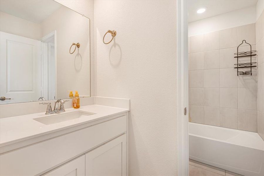 Bathroom featuring vanity