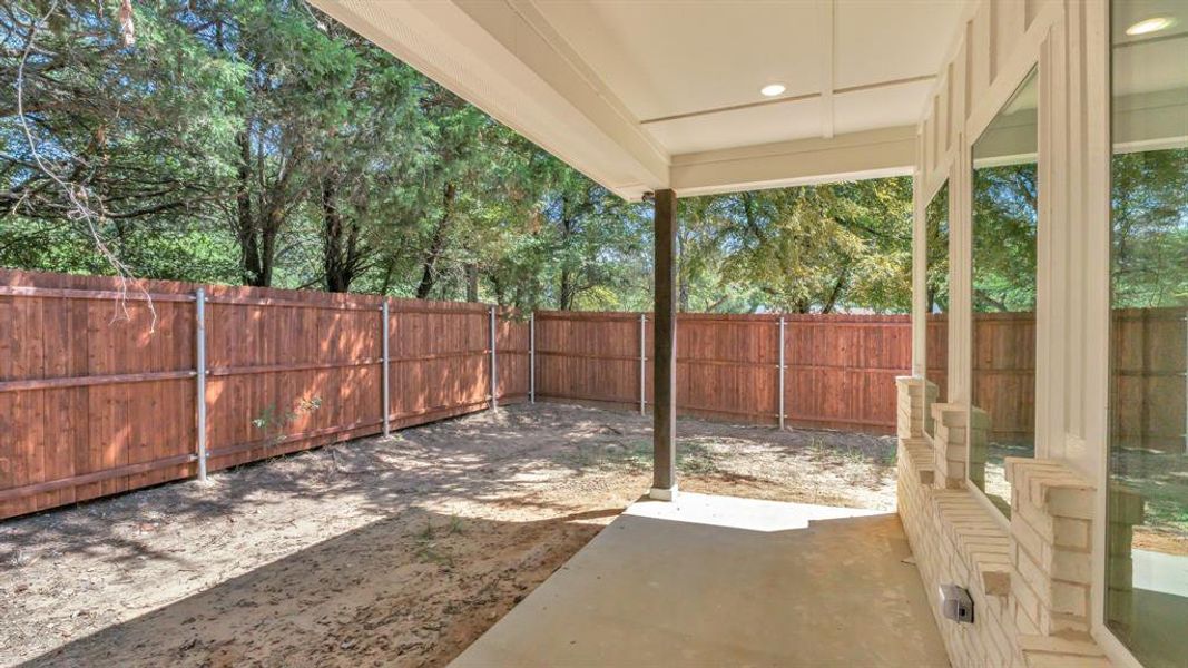 View of yard featuring a patio