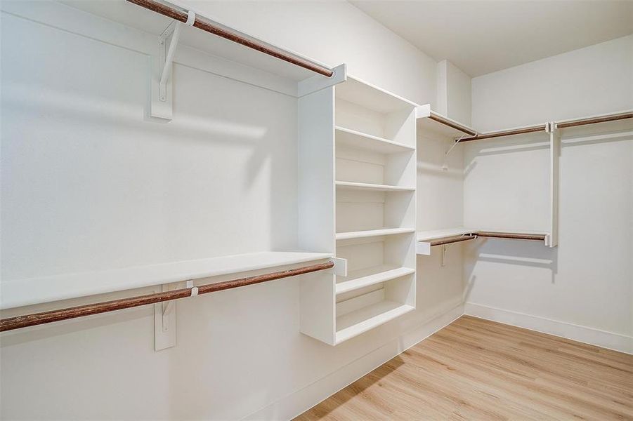 The primary suite is complete with a spacious closet.