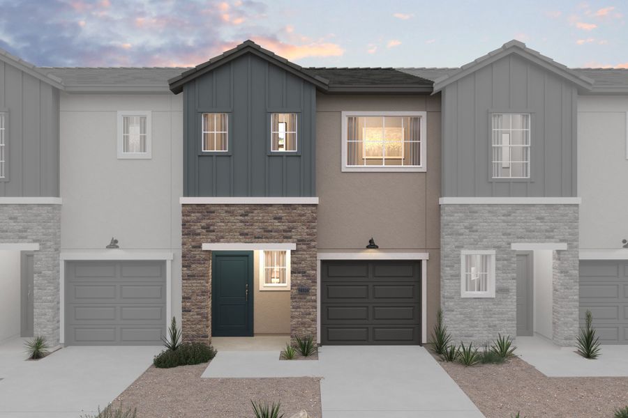 New construction Townhouse house Aquila, 2839 West Eagle Talon Road, Phoenix, AZ 85085 - photo