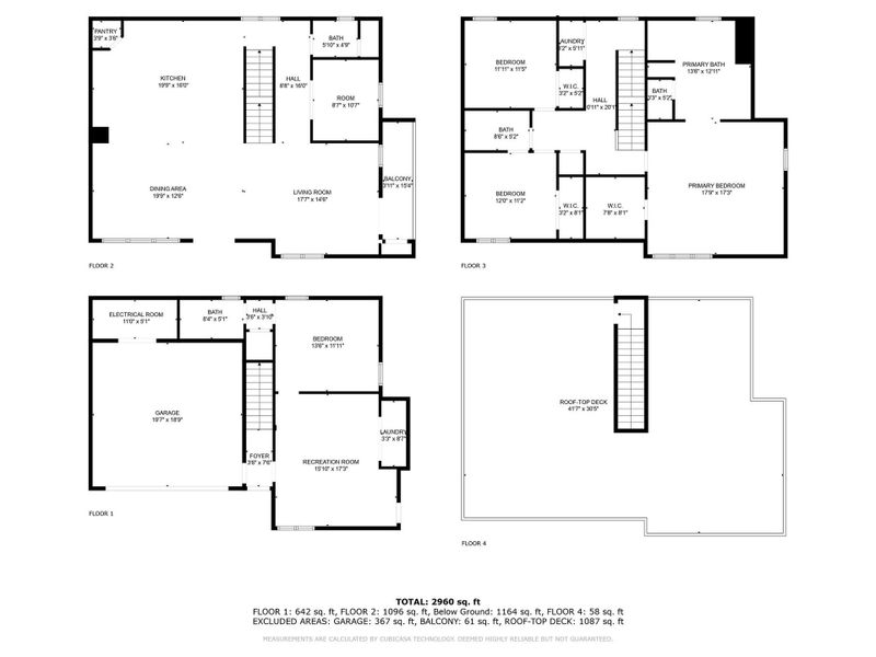 This floor plan is for one unit only