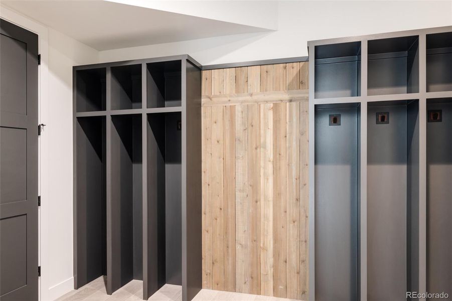 Mudroom on lower level with direct access to garage