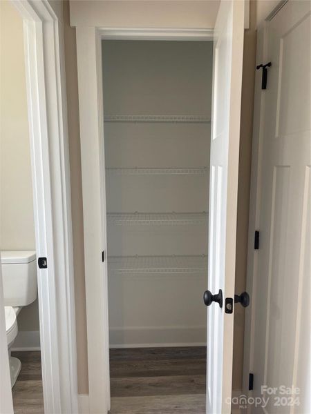 Linen Closet in Primary Bath